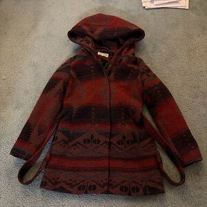 CoffeeShop Red and Black Patterned Kids jacket